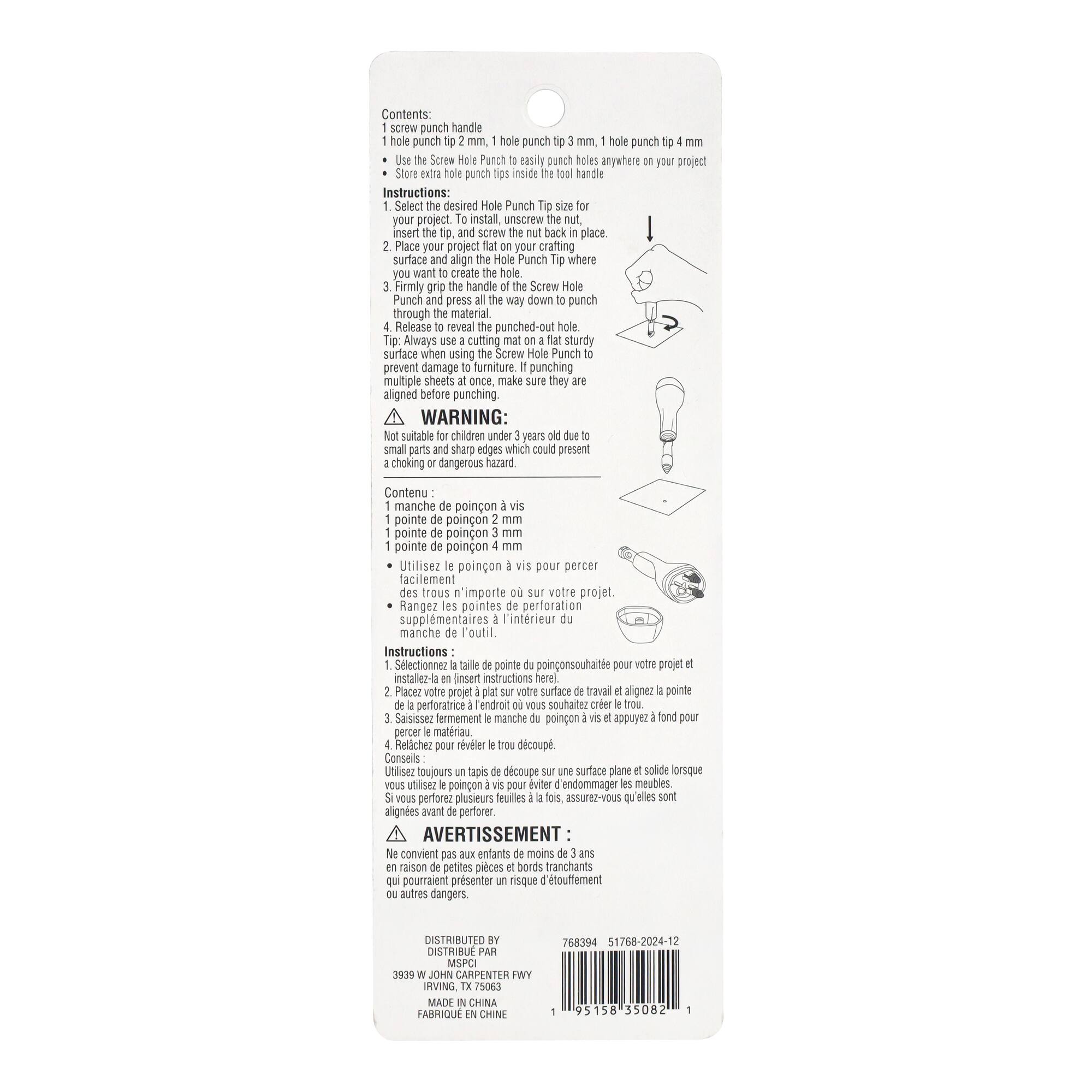 6 Pack: Multi Screw Hole Punch by Recollections™